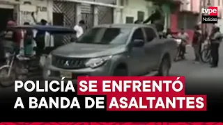 Piura: Policía se enfrentó a balazos con banda de asaltantes