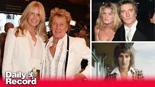 Rod Stewart's racy love life with Playboy model, wearing ladies knickers and eight kids