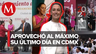 Así fue el último día de Claudia Sheinbaum como jefa de gobierno de la Ciudad de México