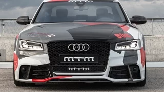 [4k] Young girl drives 802 HP MTM Audi S8 Talladega R, no problems taming the monster