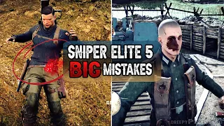 Sniper Elite 5 - Big Mistakes - FUNNIEST FAILS