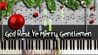 God Rest Ye Merry, Gentlemen - Piano Tutorial - Sheet Music in PDF