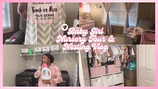 31 weeks + Nesting | Baby girl Nursery Tour