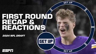 NFL DRAFT FIRST ROUND RECAP & REACTIONS: Penix Jr. to Falcons, McCarthy to Vikings & more! | Get Up