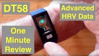 No.1 DT58 Advanced HRV IP68 Waterproof Large Screen ECG Fitness Band: One Minute Review