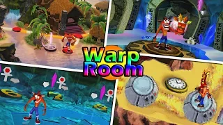 Evolution of Warp Room in Crash Bandicoot Games