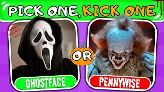 Pick One, Kick One - Halloween Characters! 🤡👻