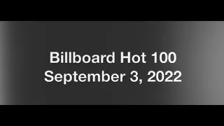 Billboard Hot 100- September 3, 2022