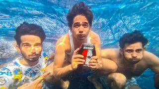 Loser Will Eat Jolo Chips - Underwater Breath Challenge