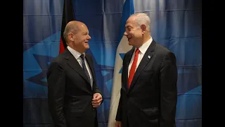 Prime Minister Benjamin Netanyahu meets with German Chancellor Olaf Scholz