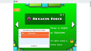 Geometry Dash Hexagon Force (Scracth version)