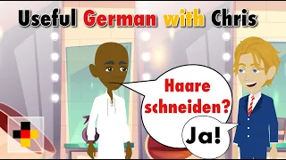 Учим немецкий | Стрижка у парикмахера | Простые диалоги на немецком - A1, A2