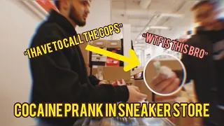 FINDING COCAINE IN CUSTOMERS SHOES PRANK (GONE WRONG)