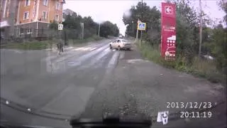 Lucky Pedestrians Cheating Death