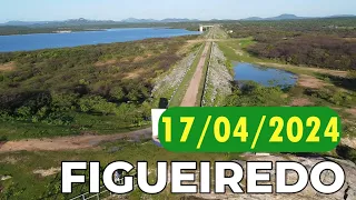 Açude Figueiredo dados atualizados hoje 17/04/2024 Iracema/ Potiretama /Alto Santo Ceará