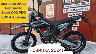 Новинка 2024! Экспресс-обзор Regulmoto Sport 003 PRO 300 4 valves - с четырех клапанным двигателем!