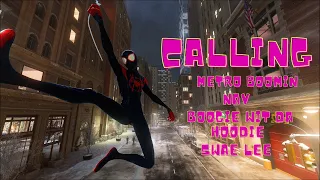 Calling metro booming Spiderman miles morales stylish web swinging to music ps5 60 fps hd