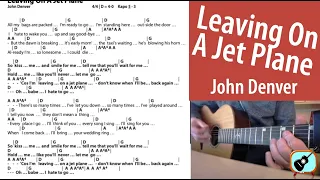 Leaving On A Jet Plane - John Denver • Cover, Chords, Lyrics - play along!