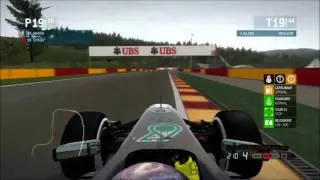 F1 Racing Live - 3x11 @ Spa - Online race on F1 2013 PS3 - onboard Elthib