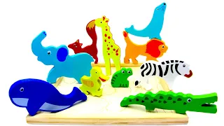 Learn Colors and Animals with Preschool Toy Learning Puzzle| BEST LEARNING VIDEO FOR TODDLERS