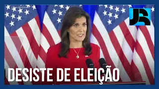 Nikki Haley desiste de corrida presidencial após vitória esmagadora de Donald Trump na Superterça