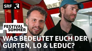 Lo & Leduc am Gurtenfestival: Wie schafft ihr es, Freunde zu bleiben? | Festivalsommer 2023 | SRF 3