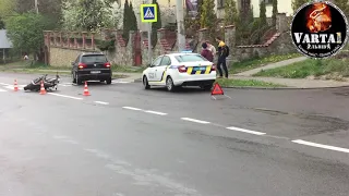 У Львові сталася ДТП за участі мотоцикліста