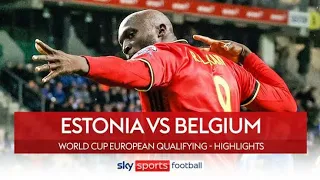 Belgium vs estonia 2-1 full match highlights