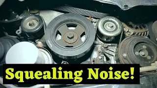 Loud Squealing Noise From Engine Bay | How to Check a Serpentine Belt