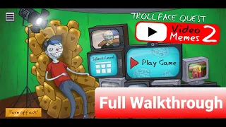 Troll Face Quest Video Memes 2  Gameplay Walkthrough All Levels + Secret Level