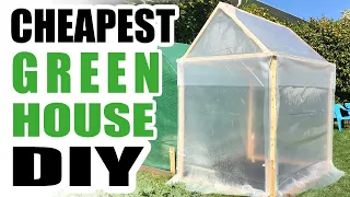 Cheapest DIY GreenHouse Ever | Easy Green House with Fold-up Walls