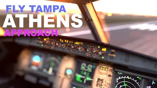 Athens (Fly Tampa) Approach / Fenix A320 / MSFS / 4K HDR