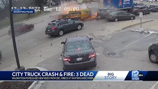 New video shows crash that killed DPW truck driver, two others