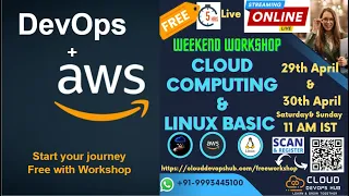 Free LIVE #CloudComputing #Linux and #AWS Weekend Workshop Part1/2 29 April 2023