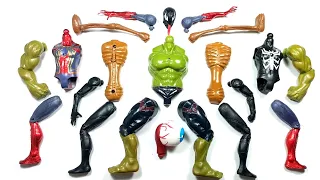 Merakit Mainan Spider-Man Vs Siren Head Vs Hulk Smash Vs Venom ~ Avengers
