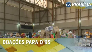 Aviões da FAB saem para começar a levar as doações para o Rio Grande do Sul  | SBT Brasília