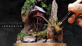 how to make mini garden in glass【Terrarium/Japanese garden/diorama】