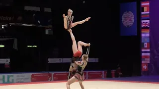 The World Acrobatics Championship 2021 / WG (ISR) Tamar Stoller, Michal Stratievsxy and Yarden Ron