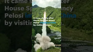 China fires missiles off Taiwan coast in military drill after Pelosi visit | USA TODAY #Shorts