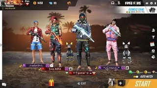 GARENA FREE FIRE PUSH UPTO GLOBAL IN SQUAD AND CUSTOM ROOM #JOINFAST