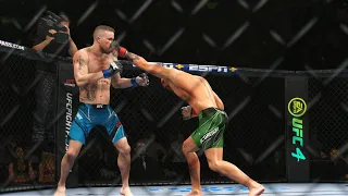 Conor Mcgregor vs Justin Gaethje Full Fight UFC 4