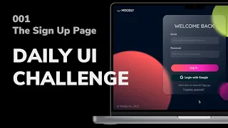 DAILY UI CHALLENGE Day 1 - The Sign Up Page - Learning Figma