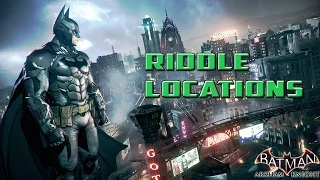 Batman Arkham Knight  Riddle Locations | Always looking for names to besmirch