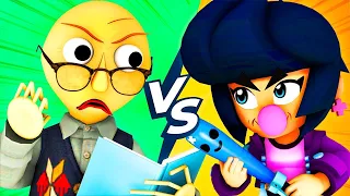 BALDI REMASTERED vs BRAWL STARS - LA PELÍCULA (Español Animación Recopilación Parodia Animada 3D)