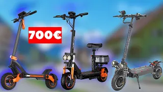 TOP 3 DES MEILLEURES TROTTINETTES ÉLECTRIQUES À 700 EUROS !! PUISSANCE, VITESSE ET AUTONOMIE !!