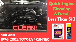 Toyota 4runner Quick Engine Cleaning / Detail Job - Less than $10!