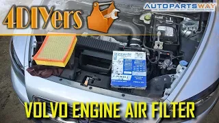 How to: Volvo S40 C30 V50 C70 Engine Air Filter Replacement