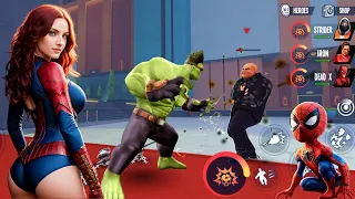 Spiderman, Deadpool, Hulk, Captain Amerika, Ironman, Avengers Stop The Criminal || Spider Fighter 3