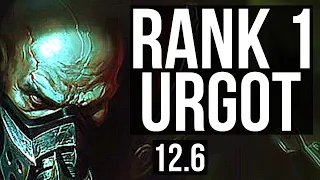 URGOT vs RIVEN (TOP) | Rank 1 Urgot, 10/1/7, 1.8M mastery, Legendary | EUW Challenger | 12.6