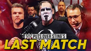 WWE PUTS OVER Sting AEW Revolution Match On Raw | WrestleMania 40 Title Plans Revealed